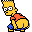 Mooning Bart icon